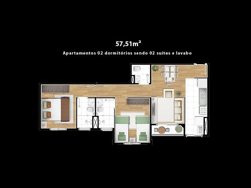 imóvel com 57m² - Vila Andrade - São Paulo