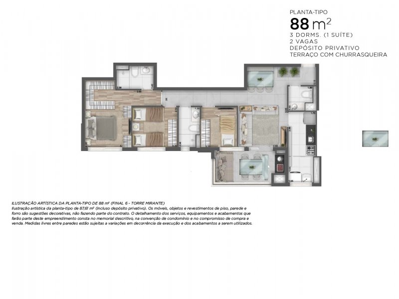 imóvel com 89m² - Vl. São Francisco - Osasco