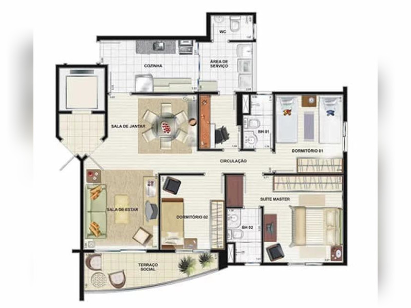 Apartamento à venda Vila Andrade com 95m² e 2 quartos por R$ 680.000 - 1370472527.jpg