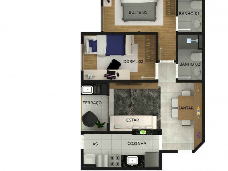 Apartamento à venda Vila Euclides com 53m² e 3 quartos por R$ 345.000 - 653648079-apto-22.jpg