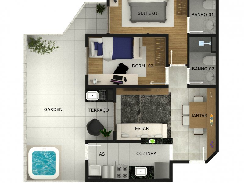 Apartamento à venda Vila Euclides com 53m² e 3 quartos por R$ 345.000 - 854427724-apto-12.jpg