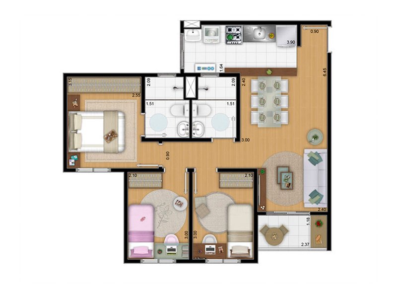 imóvel com 62m² - Jardim Nova Taboão - Guarulhos