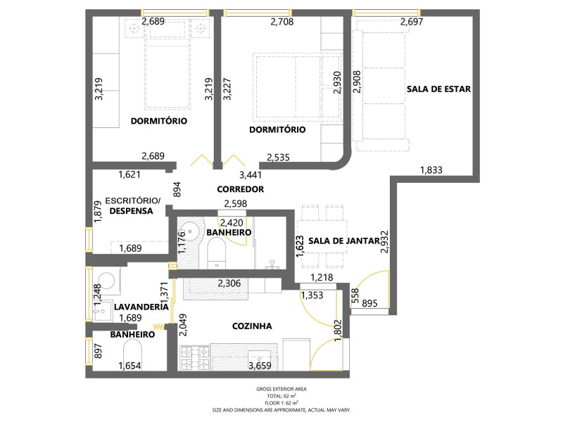 imóvel com 61m² - Vila Moinho Velho - São Paulo