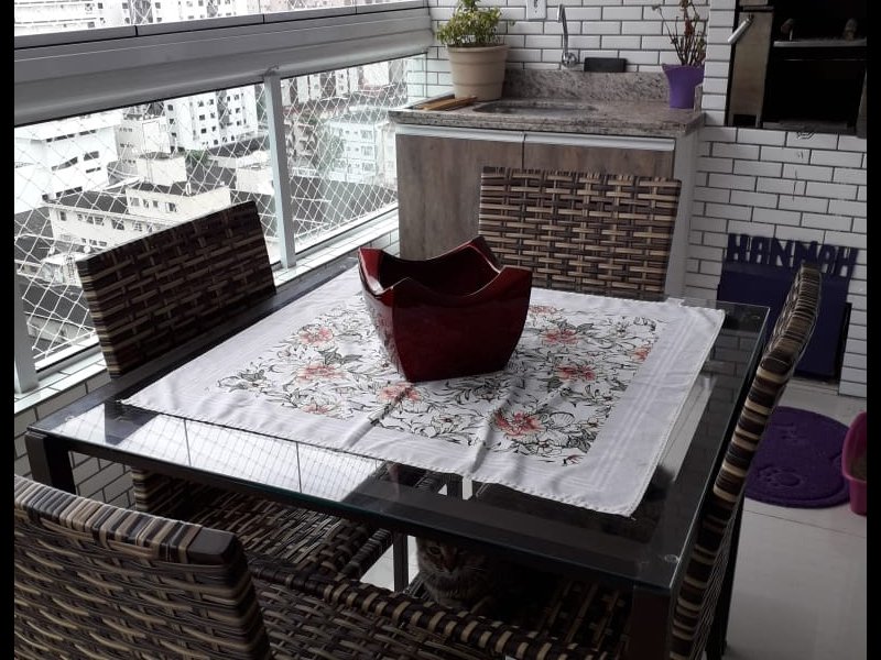 Apartamento à venda Canto do Forte com 92m² e 3 quartos por R$ 450.000 - 239323787-area-gourmet.jpeg