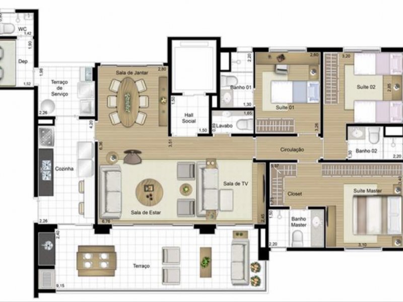 Apartamento à venda Vila Andrade com 138m² e 3 quartos por R$ 950.000 - 1599481201-1c137c01-0f56-46cd-a8bd-33773ee451c1.jpeg