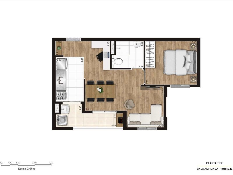 Apartamento à venda Centro com 44m² e 2 quartos por R$ 210.000 - 558598080-planta-3.jpg