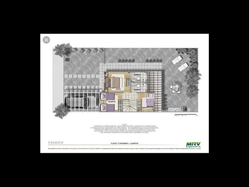Casa de condomínio à venda Distrito de Bonfim Paulista com 85m² e 3 quartos por R$ 400.000 - 385452411-planta-superior.jpg