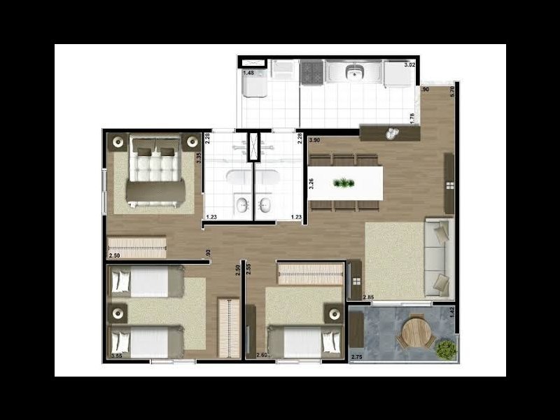 imóvel com 69m² - Vila São Paulo - São Paulo
