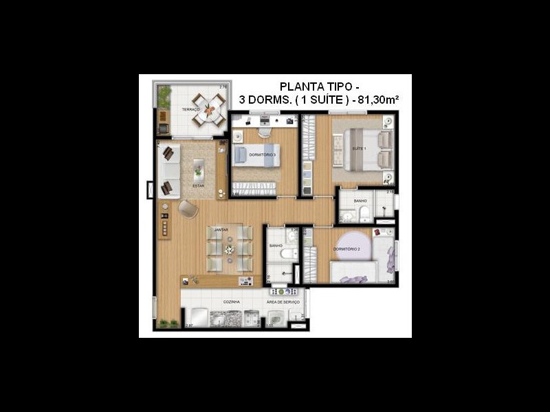 Apartamento à venda Centro com 81m² e 3 quartos por R$ 450.000 - 658913938-planta.jpg