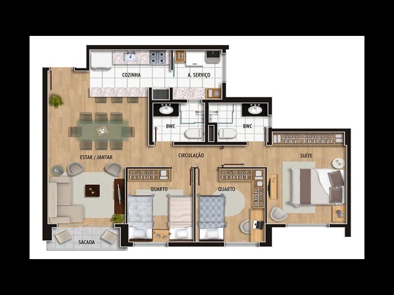 imóvel com 73m² - Juvevê - Curitiba