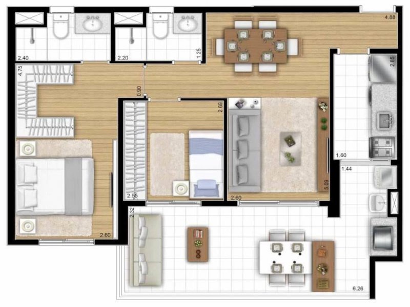 Apartamento à venda Paraíso com 75m² e 2 quartos por R$ 1.050.000 - 1082305541-whatsapp-image-2019-12-11-at-16.jpeg