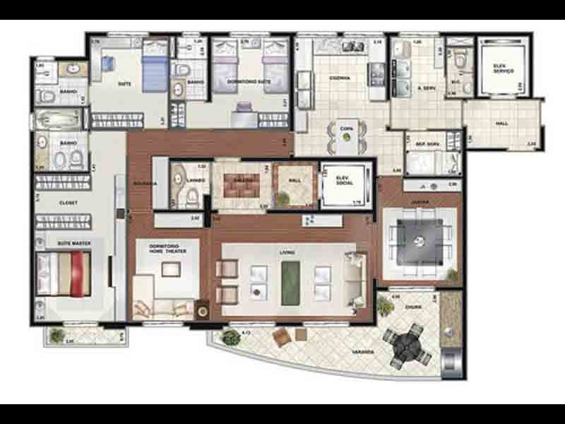 Apartamento à venda Vila Leopoldina com 172m² e 3 quartos por R$ 1.650.000 - 1960069443-00-planta-1.jpg