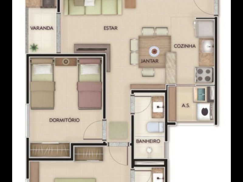 Apartamento à venda Villa Di Cesar com 58m² e 2 quartos por R$ 238.900 - 78244688-img-20191204-wa0036.jpg