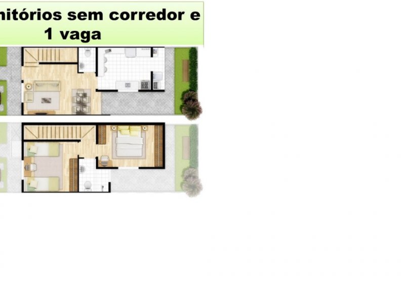 Casa de condomínio à venda Jardim Petrópolis com 64m² e 2 quartos por R$ 230.000 - 979415091-planta-casa.jpg