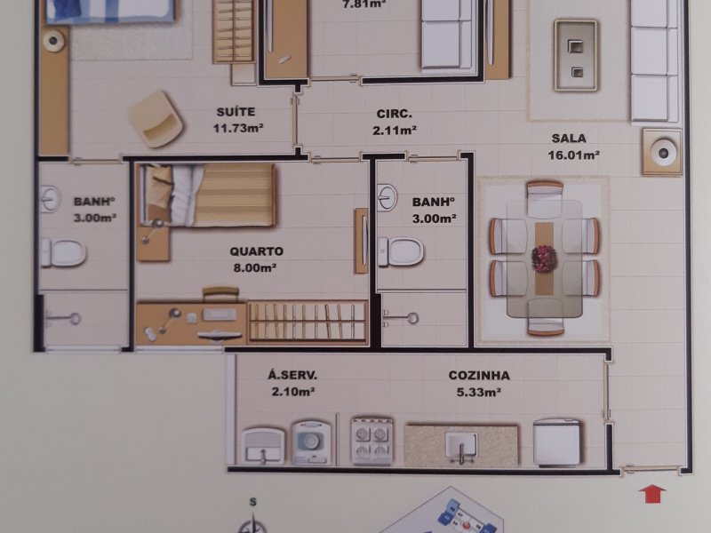 Apartamento à venda Maceió com 70m² e 3 quartos por R$ 310.000 - 931156417-img-20191222-wa0016.jpeg