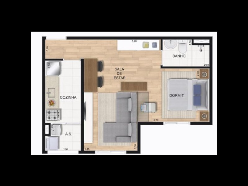 Apartamento à venda Quinta da Paineira com 35m² e 1 quarto por R$ 200.000 - 537049278-planta-copy.jpg