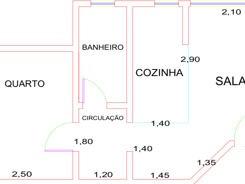 imóvel com 31m² - Água Verde - Curitiba