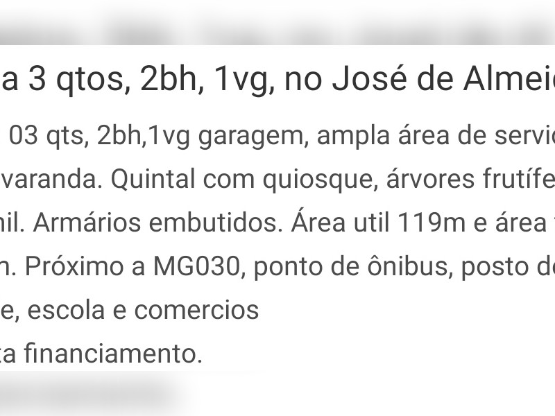 imóvel com 119m² - Vila Odete - Nova Lima