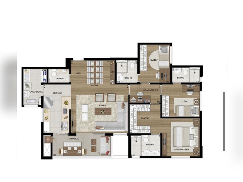 Apartamento à venda Cabral com 120m² e 3 quartos por R$ 1.050.000 - 86959678-9b5a-4943-a7fb-2860c75eea03.jpeg