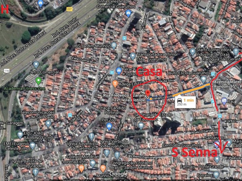 Casa à venda Vila Clotilde com 170m² e 3 quartos por R$ 430.000 - 1171842537-maps2.jpg
