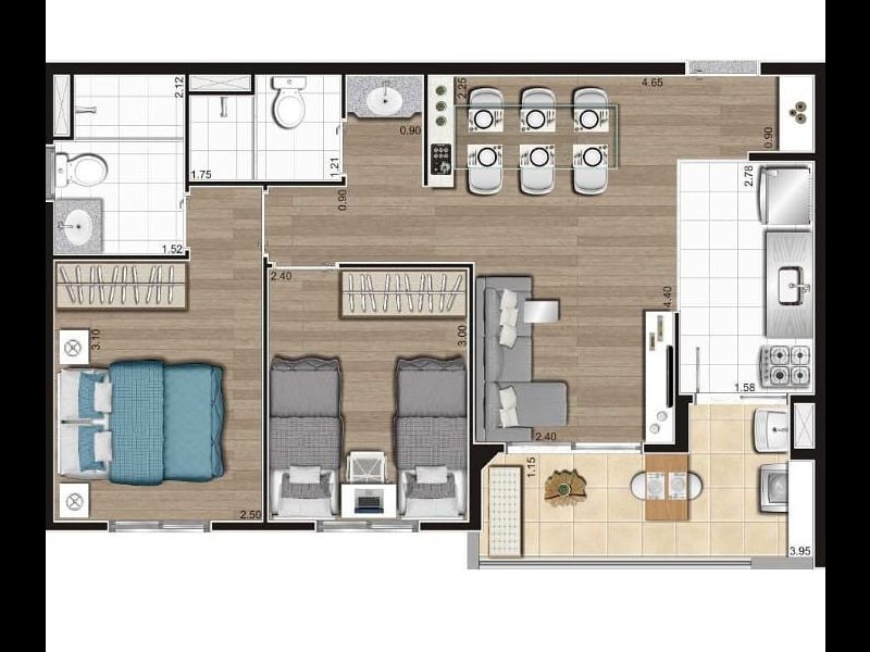 imóvel com 47m² - Vila Galvão - Guarulhos