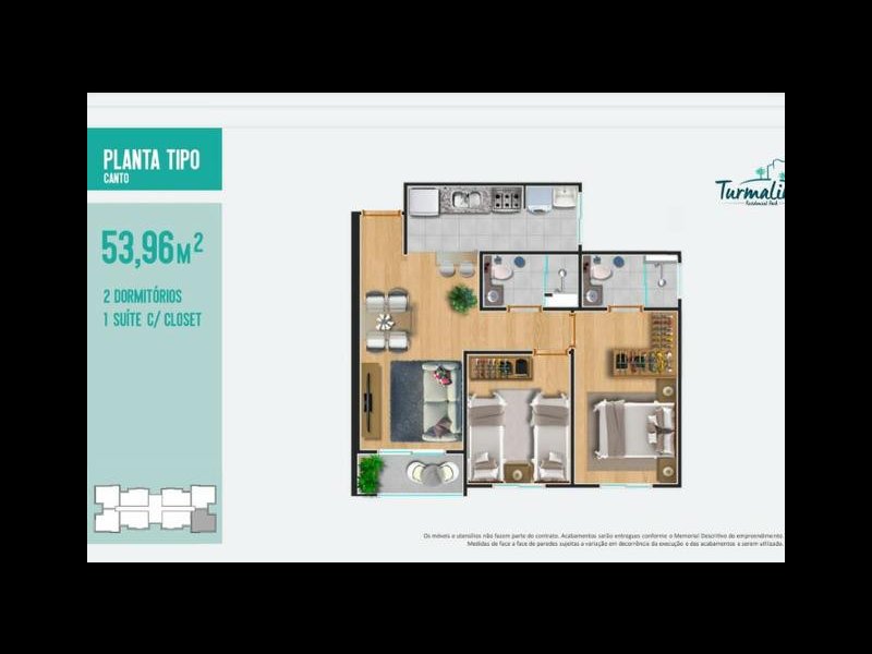Apartamento à venda Centro com 53m² e 2 quartos por R$ 115.000 - 332621546-2.jpg