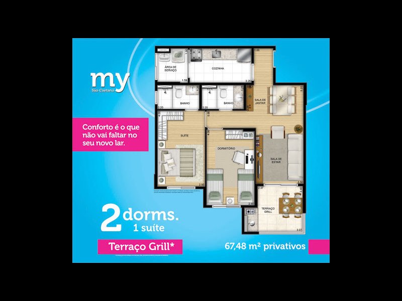 imóvel com 68m² - Centro - São Caetano do Sul