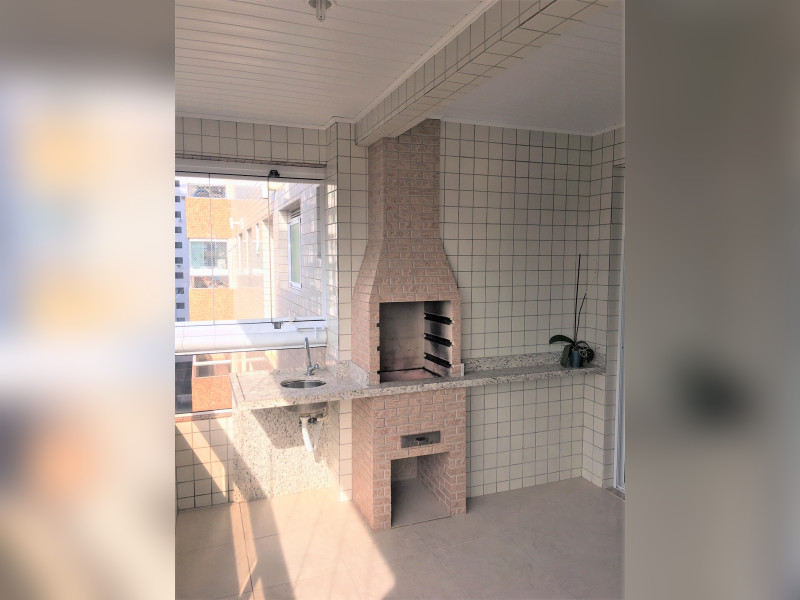 Apartamento à venda Canto do Forte com 135m² e 3 quartos por R$ 650.000 - 13-sacada-gourmet.JPG
