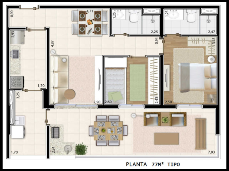 imóvel com 77m² - Vila Prudente - São Paulo