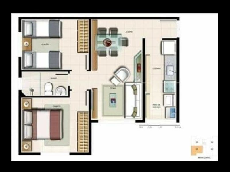Apartamento à venda Campo Grande com 48m² e 2 quartos por R$ 180.000 - 1243583921-whatsapp-image-2020-04-28-at-23.jpeg