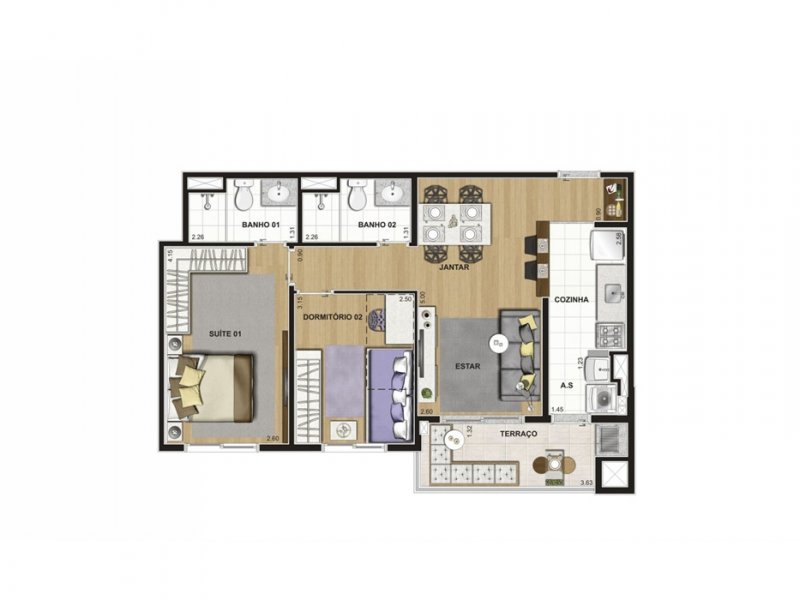 imóvel com 61m² - Vila Isa - São Paulo