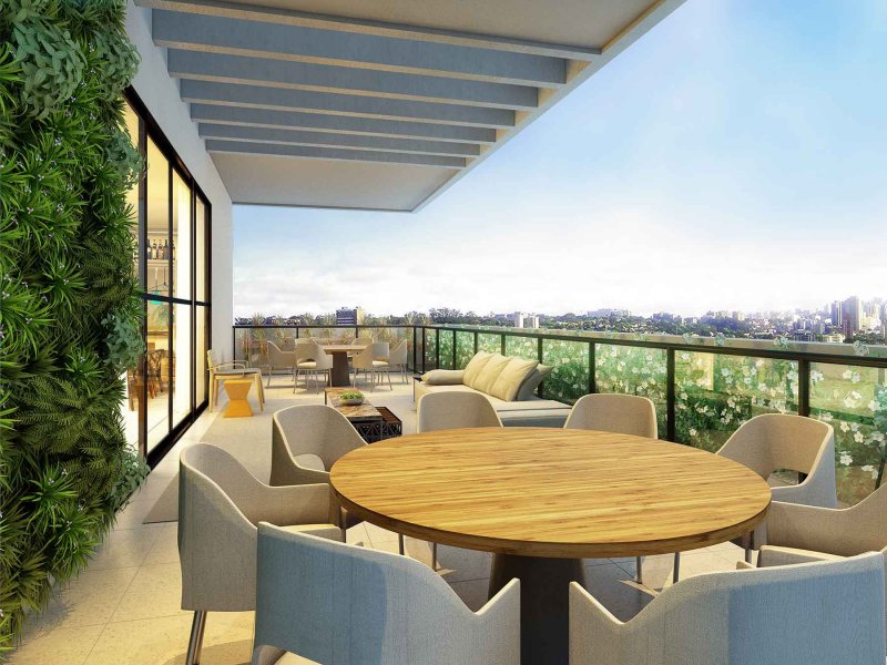 Apartamento à venda Alto de Pinheiros com 59m² e 2 quartos por R$ 895.000 - 65818266-terraco2.jpg