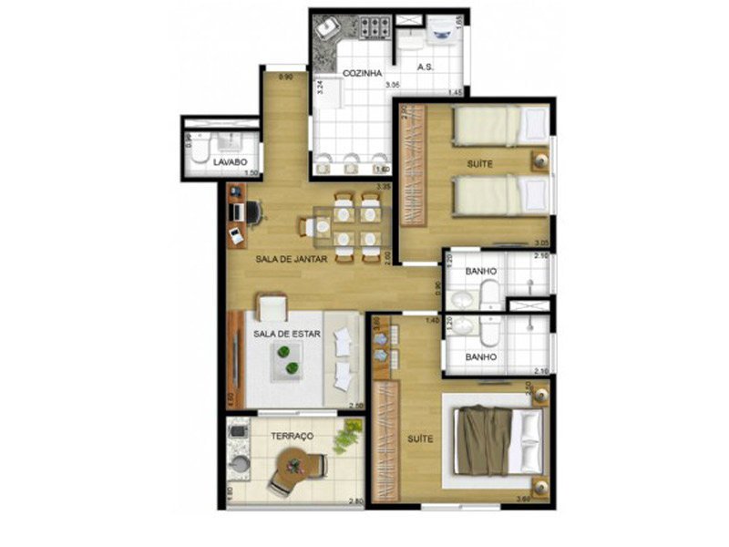 Apartamento à venda Vila Andrade com 64m² e 2 quartos por R$ 469.000 - 532507038-a10b3f16ddcf6ea002e4d3c877be6f17-0-2.jpg