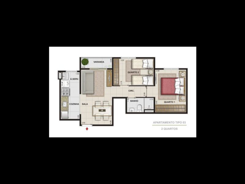 imóvel com 57m² - Centro - Belford Roxo