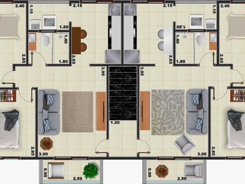 imóvel com 65m² - Japuí - São Vicente
