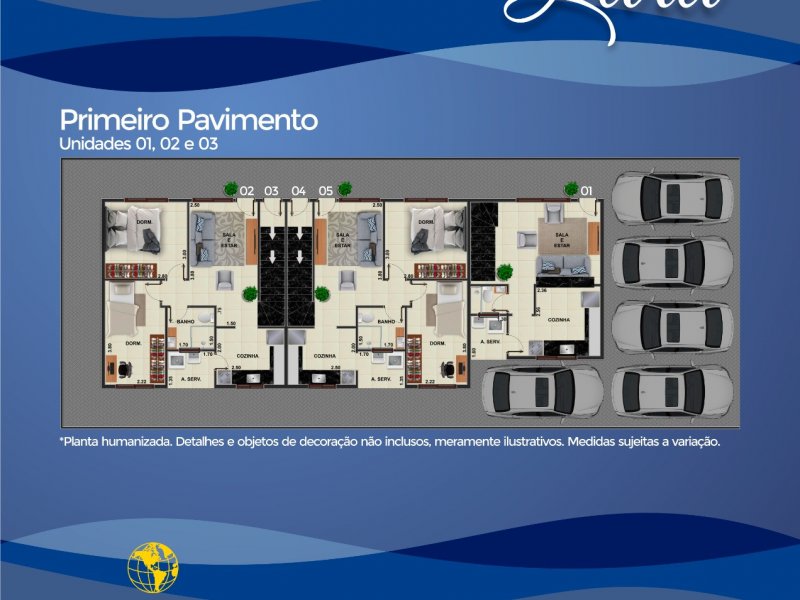 imóvel com 65m² - Japuí - São Vicente