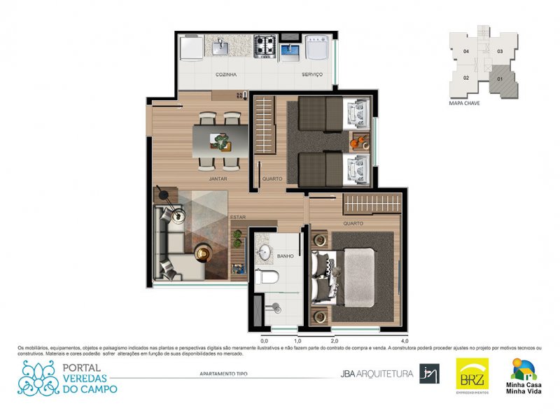Apartamento à venda Joaquim de Oliveira com 49m² e 2 quartos por R$ 161.000 - 1931923385-443707174efa018fea6a86c32be2f8cc.jpg