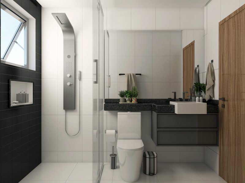 Apartamento à venda Parque Ayrton Senna com 71m² e 3 quartos por R$ 260.000 - 422377325-banho.jpg