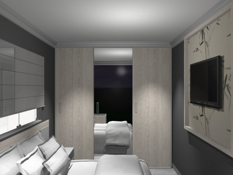 Apartamento à venda Vila Santa Teresa (Zona Sul) com 57m² e 2 quartos por R$ 350.000 - 1121242483-suite2.jpg