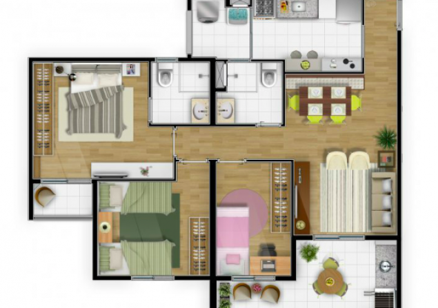 imóvel com 80m²