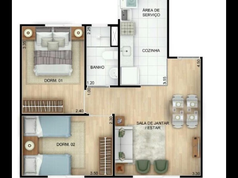 Apartamento à venda Vila São Gabriel com 43m² e 2 quartos por R$ 170.000 - 1740907238-746da490-c5f3-43e4-9b56-8e99a4decf0f.jpg