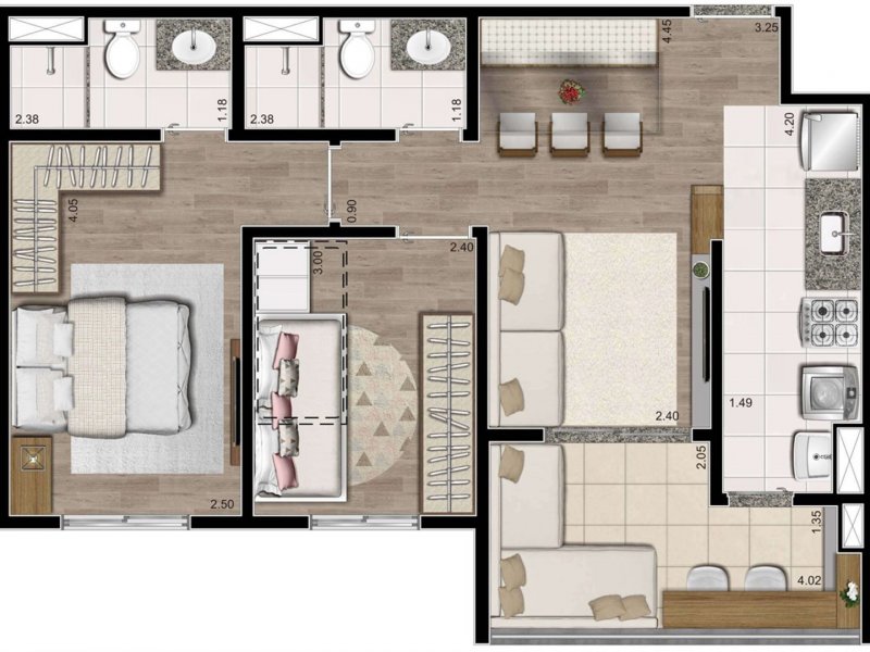 imóvel com 57m² - Vila das Mercês - São Paulo