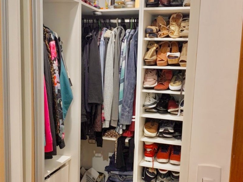 Apartamento à venda Parque São Vicente com 54m² e 2 quartos por R$ 276.000 - 634152671-closet-quarto-casal.JPG