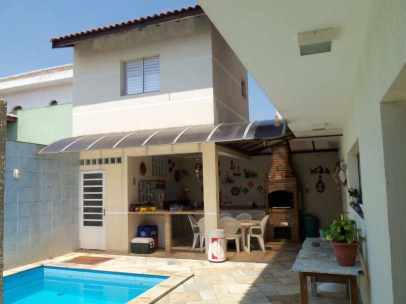 Casa de condomínio à venda Parque dos Pássaros com 510m² e 4 quartos por R$ 1.300.000 - 1147357639-piscina-churrasqueira.JPG