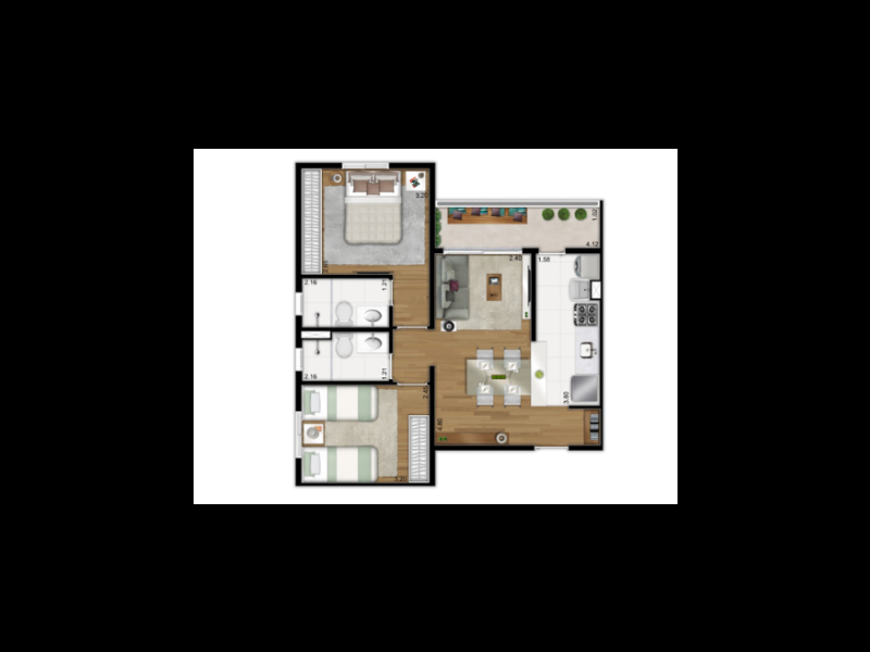 Apartamento à venda Ipiranga  com 54m² e 2 quartos por R$ 350.000 - 1260508110-link7.PNG