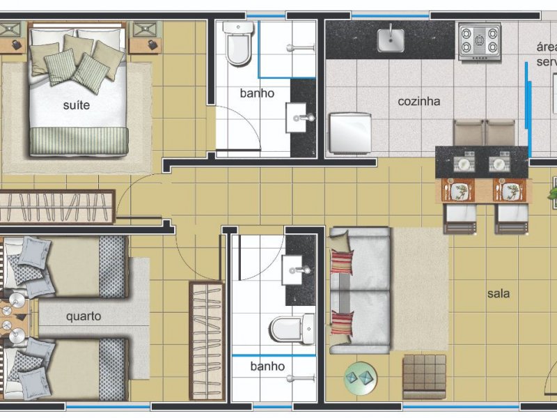 Apartamento à venda Cabral com 63m² e 2 quartos por R$ 279.000 - 201059295-25e26193-77cf-4d06-9f2f-7cacc7f4d50d.jpeg