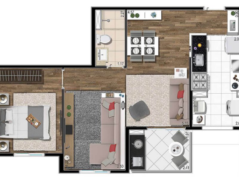imóvel com 55m² - Vila Andrade - São Paulo
