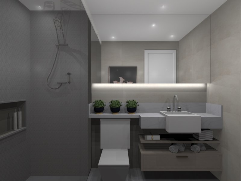 Studio à venda Centro com 37m² e 1 quarto por R$ 310.000 - 2108934221-banheiro-1.jpg
