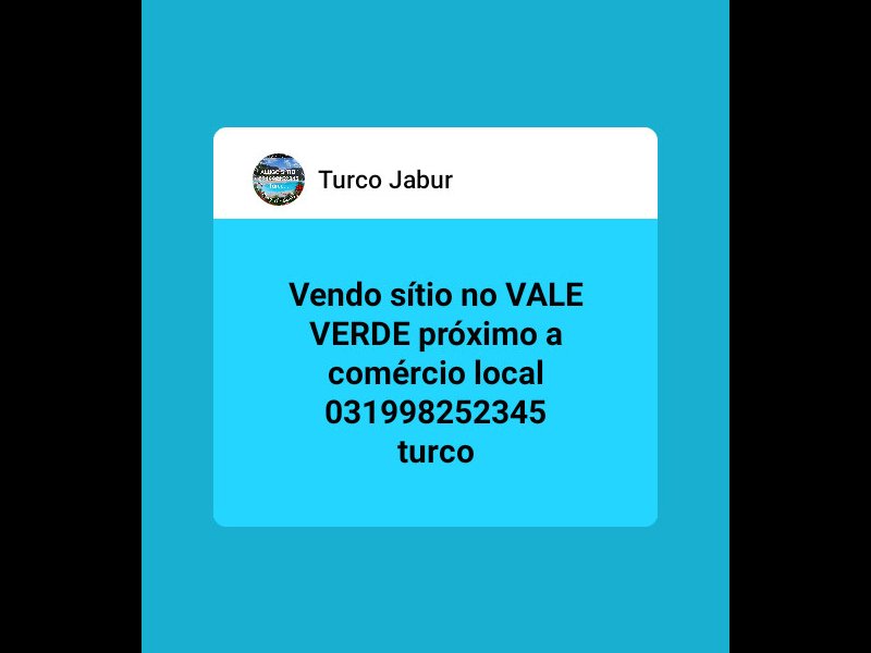 Chácara à venda Distrito VALE VERDE  com 1300m² e 4 quartos por R$ 400.000 - 1168278894-img-1593785599201.jpg