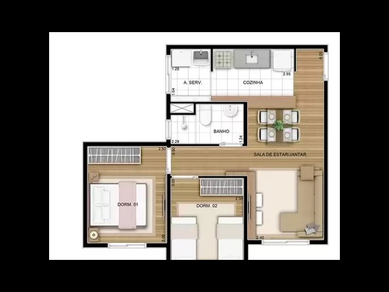 Apartamento à venda Vila Curuçá Velha com 44m² e 2 quartos por R$ 230.000 - 1456447390-4.JPG